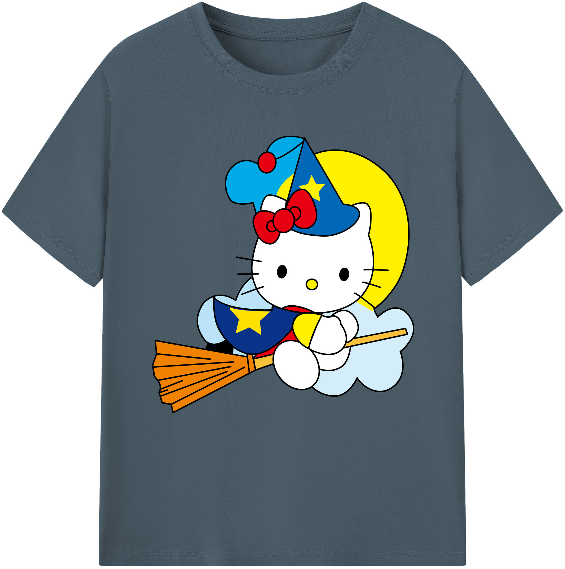 （画像用） Hello Kitty ハローキティ 綿100％半袖Tシャツ（フロントプリント）
